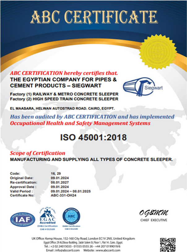 ISO 45001:2018 - Occupational Health & Safety